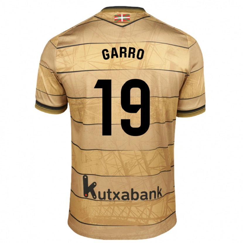 Danxen Bambino Maglia Jon Garro #19 Marrone Kit Gara Away 2024/25 Maglietta