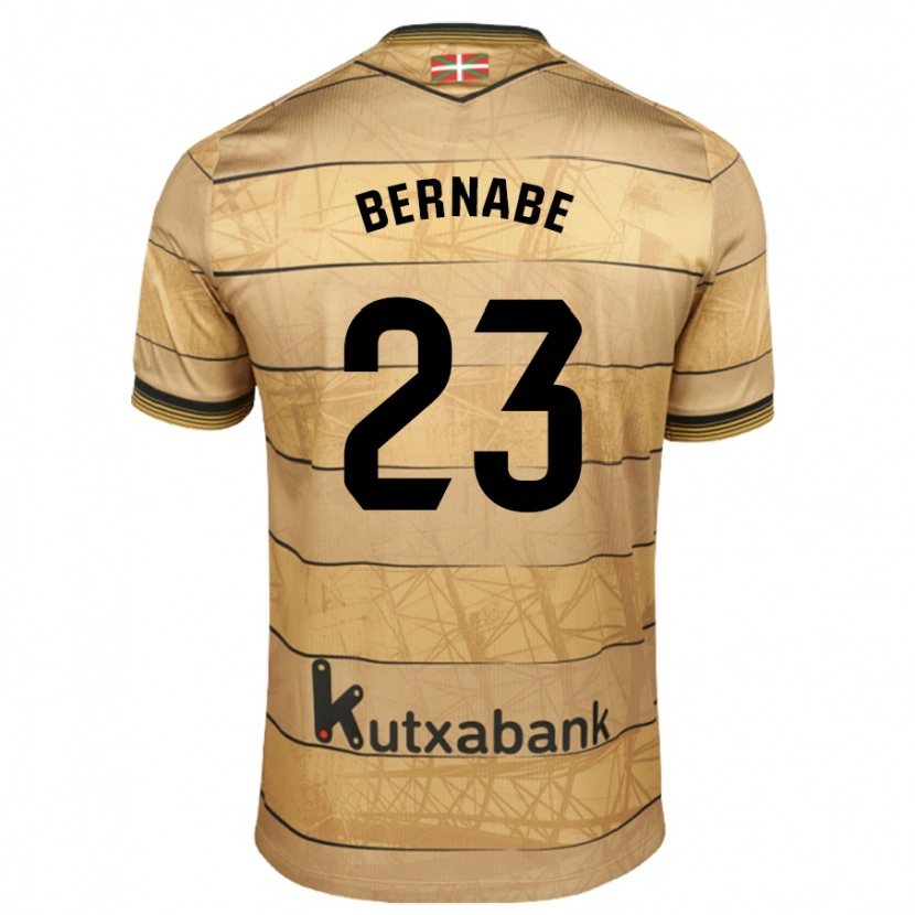 Danxen Bambino Maglia Alejandra Bernabé De Santiago #23 Marrone Kit Gara Away 2024/25 Maglietta