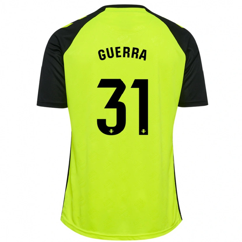 Danxen Bambino Maglia Ana Guerra Morcillo #31 Giallo Fluorescente Nero Kit Gara Away 2024/25 Maglietta