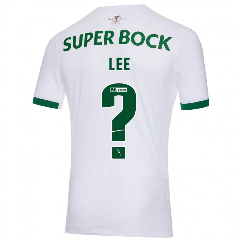 Danxen Bambino Maglia Afonso Lee #0 Bianco Verde Kit Gara Away 2024/25 Maglietta