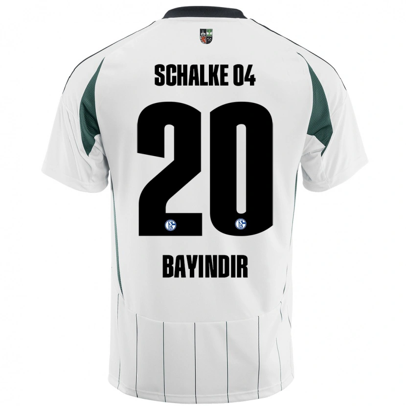 Danxen Bambino Maglia Aris Bayindir #20 Bianco Verde Kit Gara Away 2024/25 Maglietta