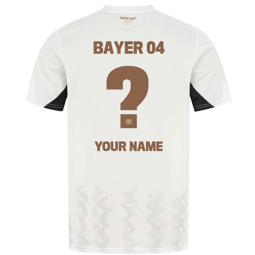Danxen Bambino Maglia Il Tuo Nome #0 Bianco Nero Kit Gara Away 2024/25 Maglietta