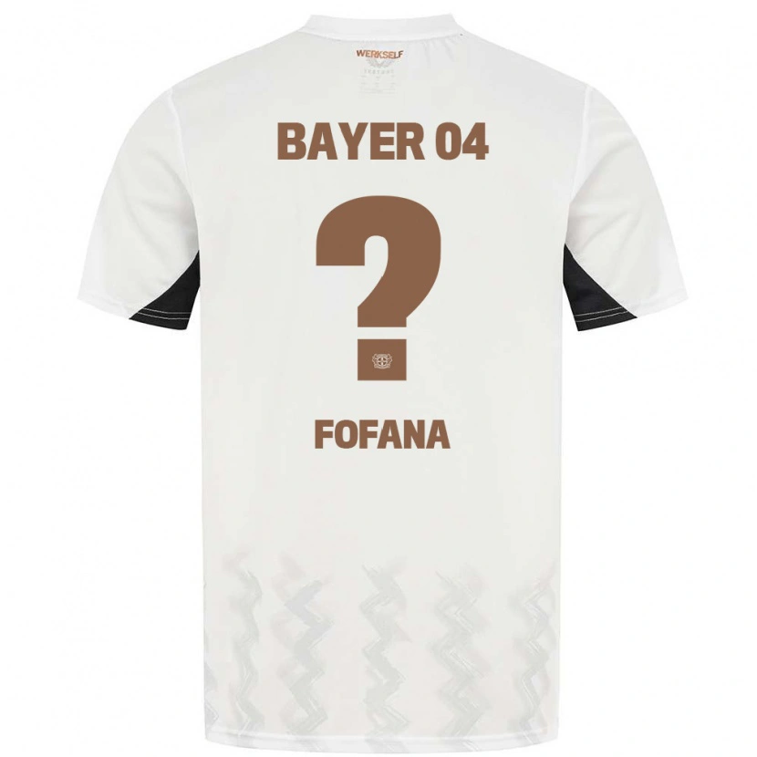 Danxen Bambino Maglia Sadik Fofana #0 Bianco Nero Kit Gara Away 2024/25 Maglietta