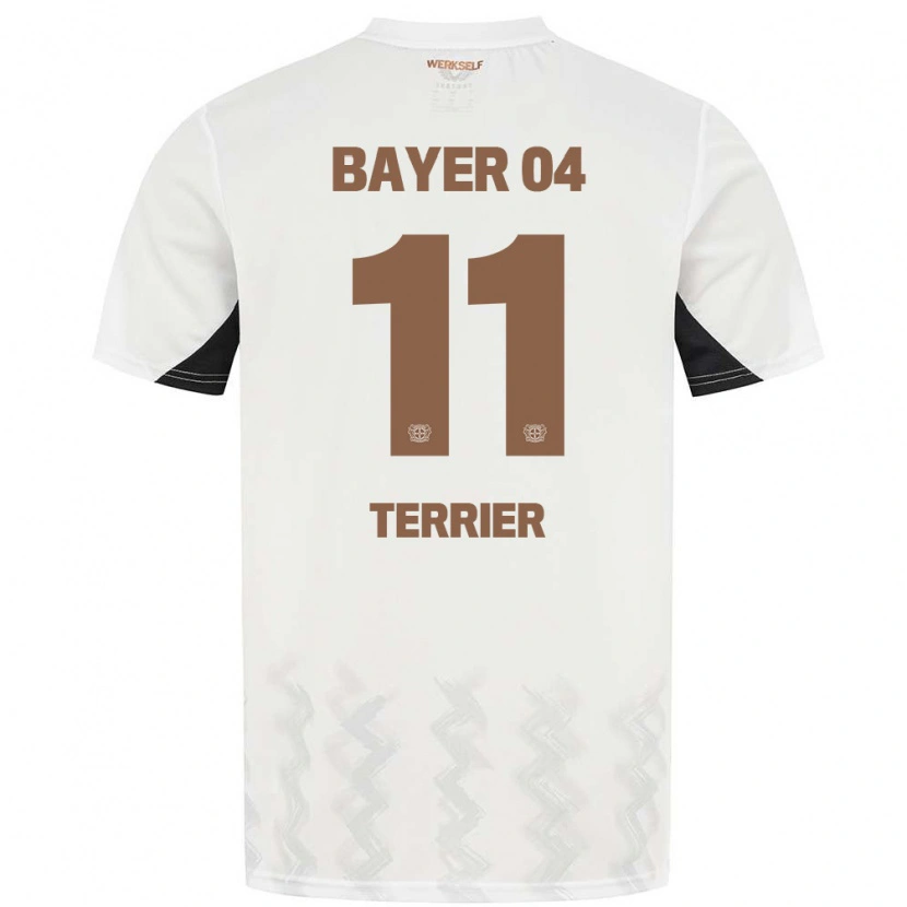 Danxen Bambino Maglia Martin Terrier #11 Bianco Nero Kit Gara Away 2024/25 Maglietta