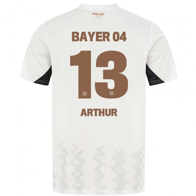 Danxen Bambino Maglia Arthur #13 Bianco Nero Kit Gara Away 2024/25 Maglietta