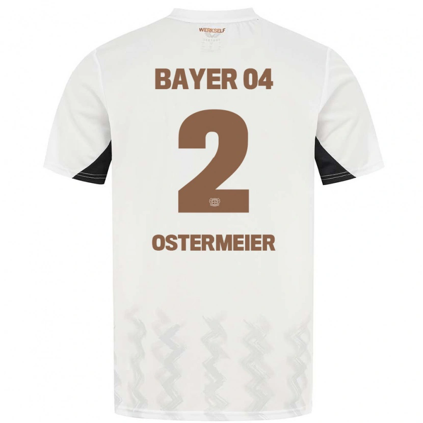 Danxen Bambino Maglia Selina Ostermeier #2 Bianco Nero Kit Gara Away 2024/25 Maglietta