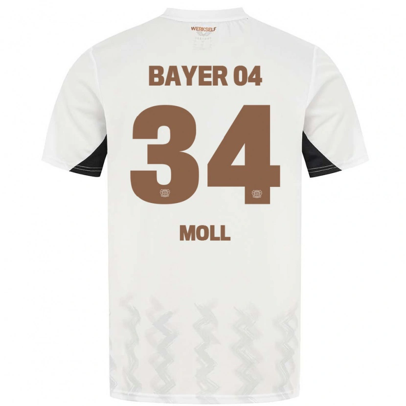 Danxen Bambino Maglia Anne Moll #34 Bianco Nero Kit Gara Away 2024/25 Maglietta