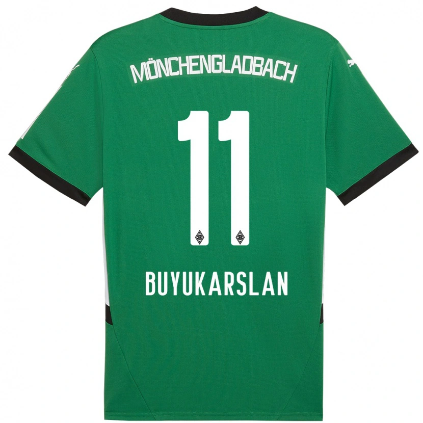 Danxen Bambino Maglia Oguzcan Büyükarslan #11 Verde Bianco Kit Gara Away 2024/25 Maglietta