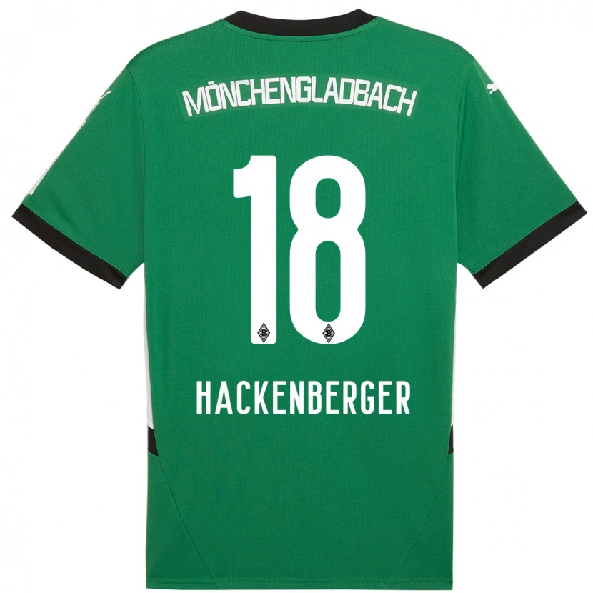 Danxen Bambino Maglia Jessica Hackenberger #18 Verde Bianco Kit Gara Away 2024/25 Maglietta