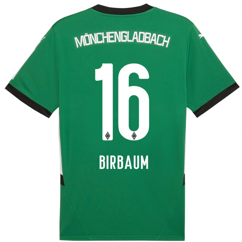 Danxen Bambino Maglia Anne Birbaum #16 Verde Bianco Kit Gara Away 2024/25 Maglietta