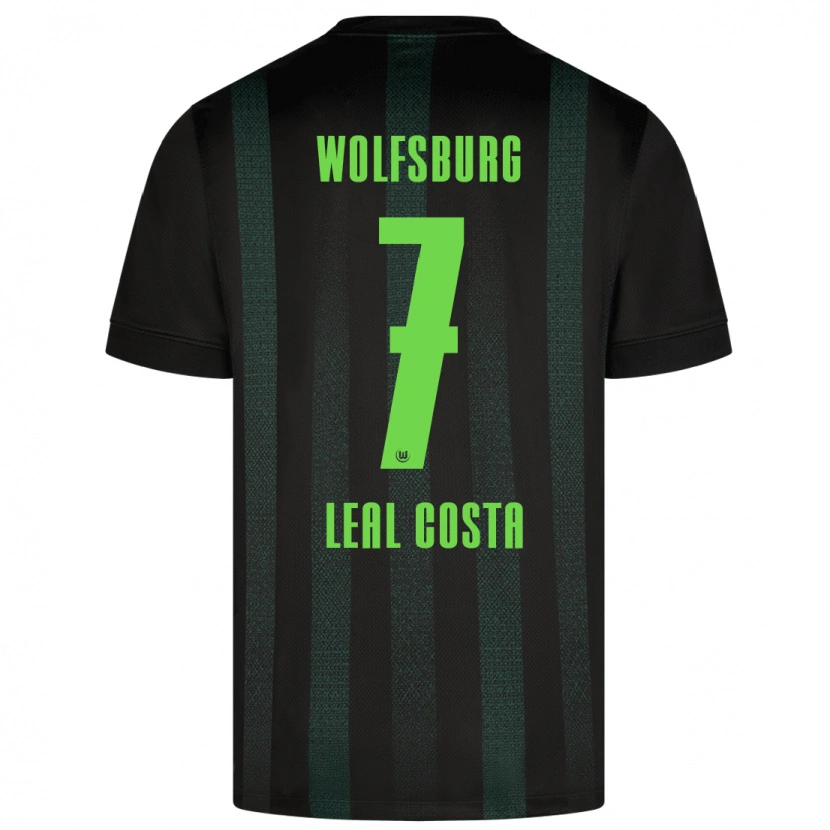 Danxen Bambino Maglia David Leal Costa #7 Verde Scuro Kit Gara Away 2024/25 Maglietta