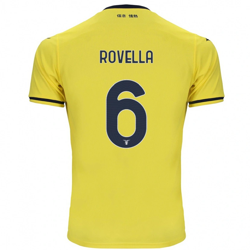 Danxen Bambino Maglia Nicolò Rovella #6 Giallo Kit Gara Away 2024/25 Maglietta