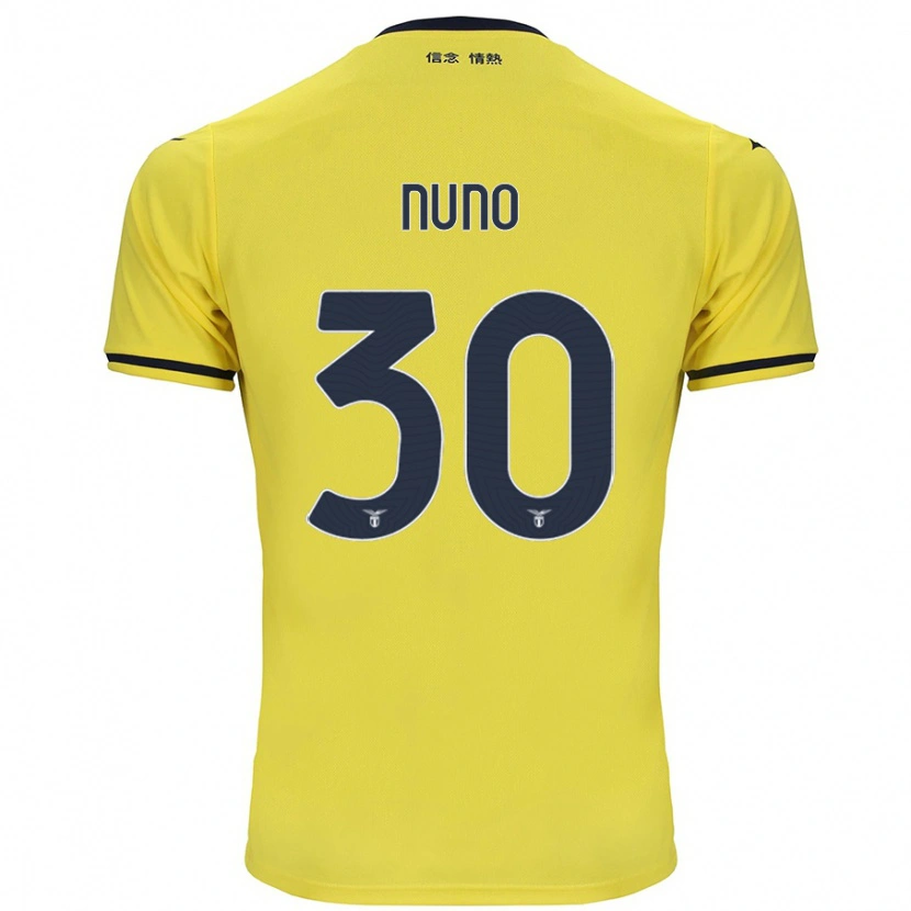Danxen Bambino Maglia Nuno Tavares #30 Giallo Kit Gara Away 2024/25 Maglietta