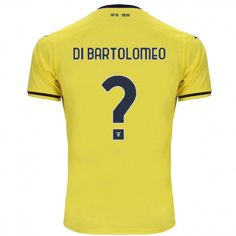 Danxen Bambino Maglia Damiano Di Bartolomeo #0 Giallo Kit Gara Away 2024/25 Maglietta