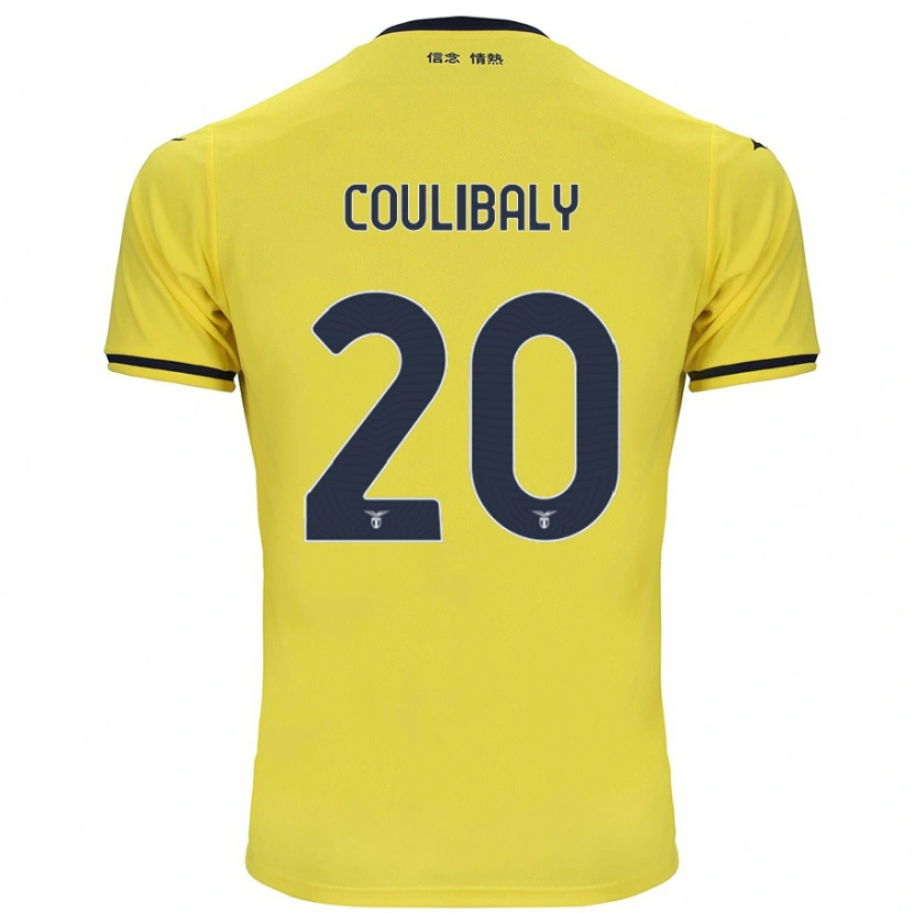 Danxen Bambino Maglia Larsson Coulibaly #20 Giallo Kit Gara Away 2024/25 Maglietta