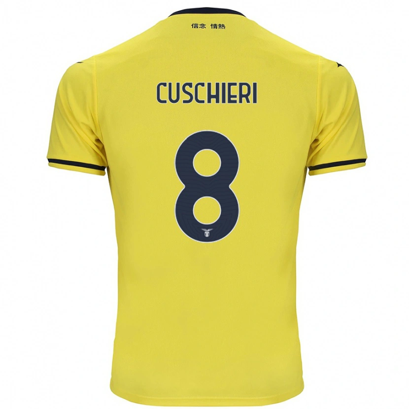 Danxen Bambino Maglia Rachel Cuschieri #8 Giallo Kit Gara Away 2024/25 Maglietta