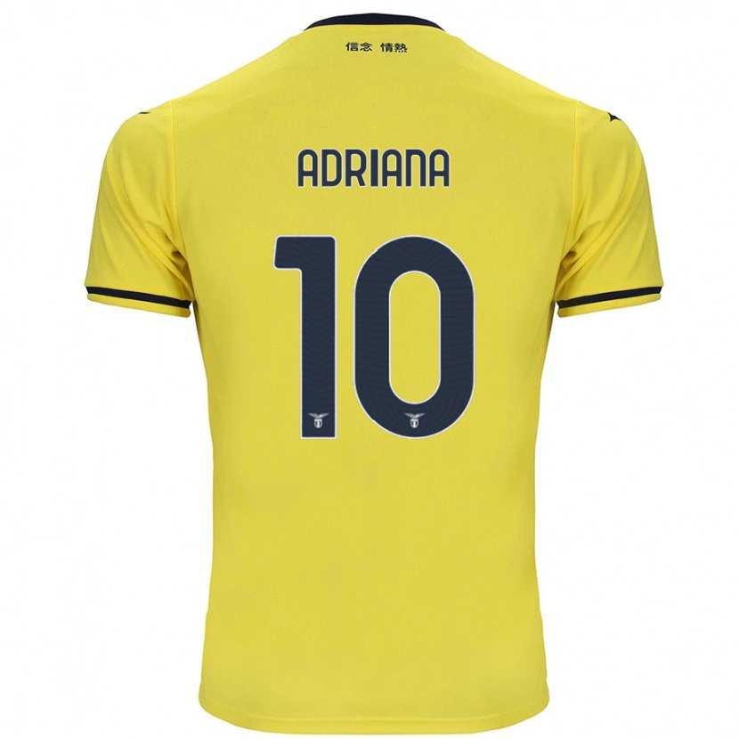 Danxen Bambino Maglia Adriana Martín Santamaría #10 Giallo Kit Gara Away 2024/25 Maglietta