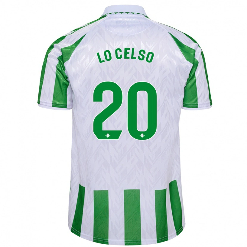 Danxen Uomo Maglia Giovani Lo Celso #20 Bianco Blu Kit Gara Home 2024/25 Maglietta