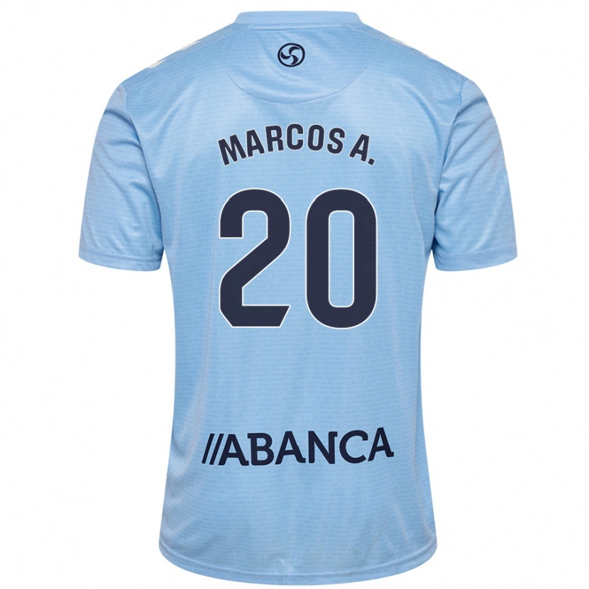 Danxen Uomo Maglia Marcos Alonso #20 Blu Rosso Kit Gara Home 2024/25 Maglietta