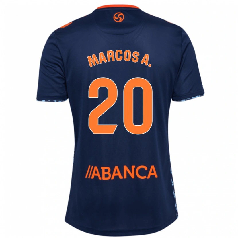Danxen Uomo Maglia Marcos Alonso #20 Nero Rosso Kit Gara Away 2024/25 Maglietta