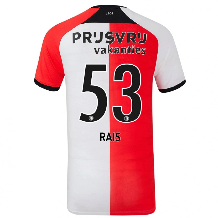 Danxen Uomo Maglia Amir Rais #53 Rosso Bianco Kit Gara Home 2024/25 Maglietta