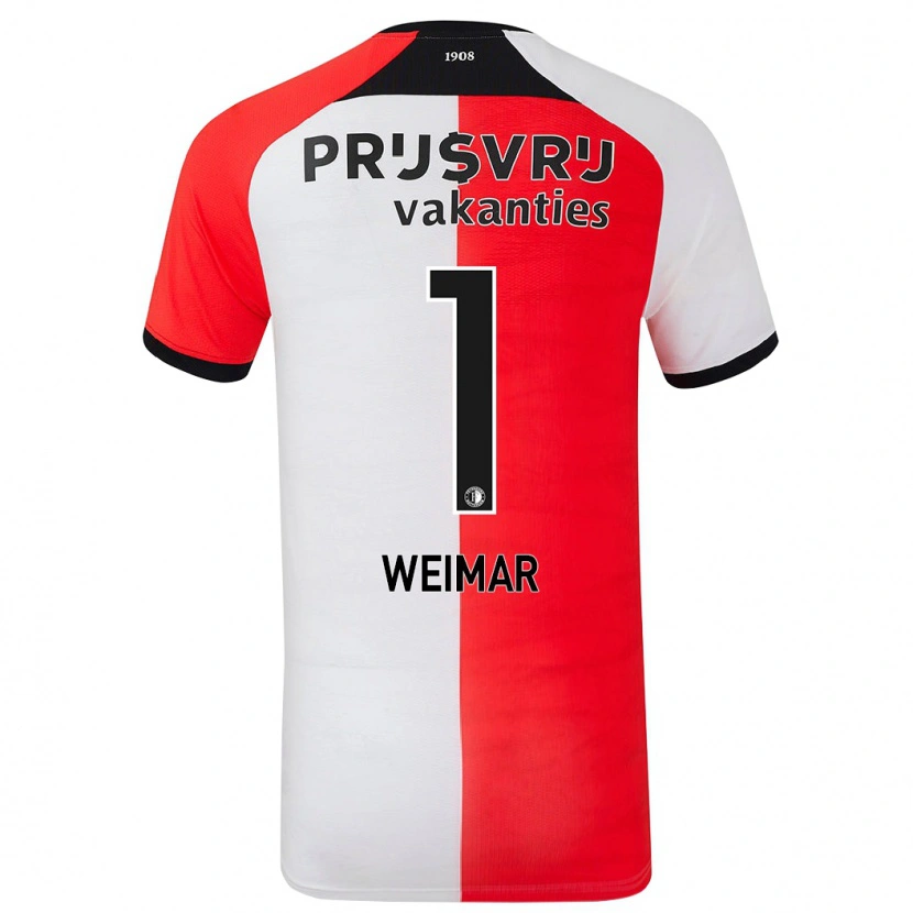 Danxen Uomo Maglia Jacintha Weimar #1 Rosso Bianco Kit Gara Home 2024/25 Maglietta