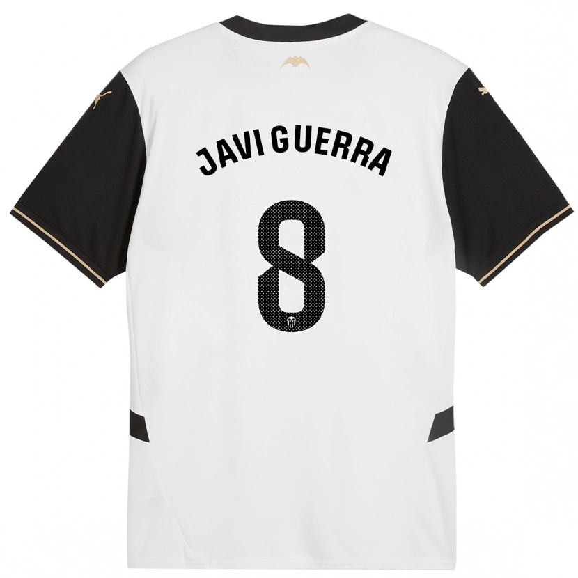 Danxen Uomo Maglia Javi Guerra #8 Bianco Nero Kit Gara Home 2024/25 Maglietta