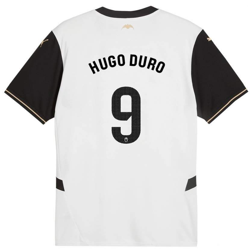 Danxen Uomo Maglia Hugo Duro #9 Bianco Nero Kit Gara Home 2024/25 Maglietta