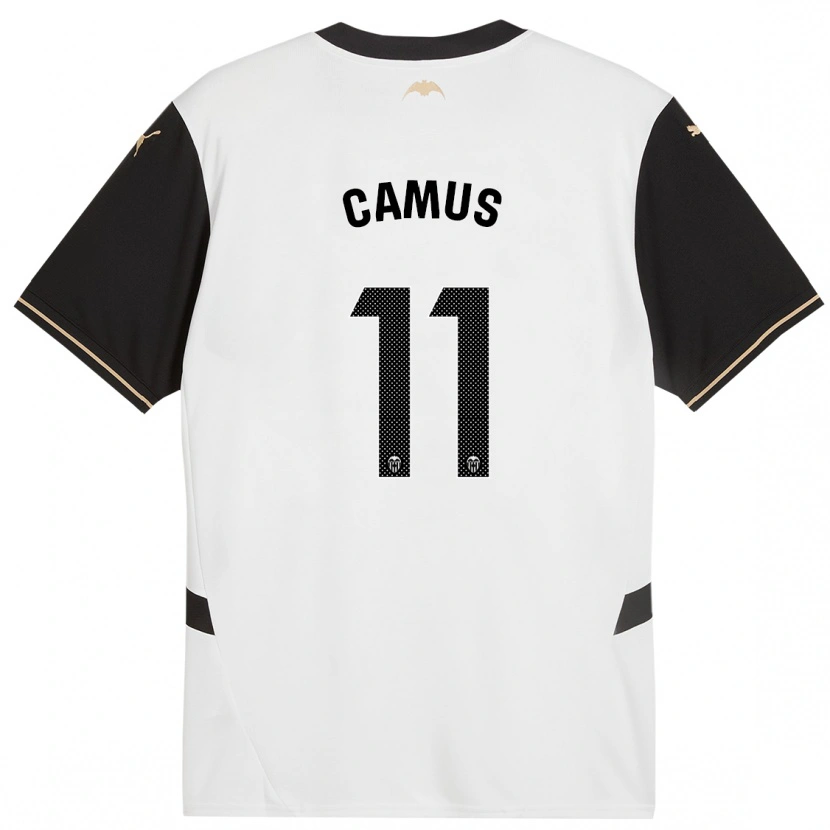 Danxen Uomo Maglia Marco Camus #11 Bianco Nero Kit Gara Home 2024/25 Maglietta