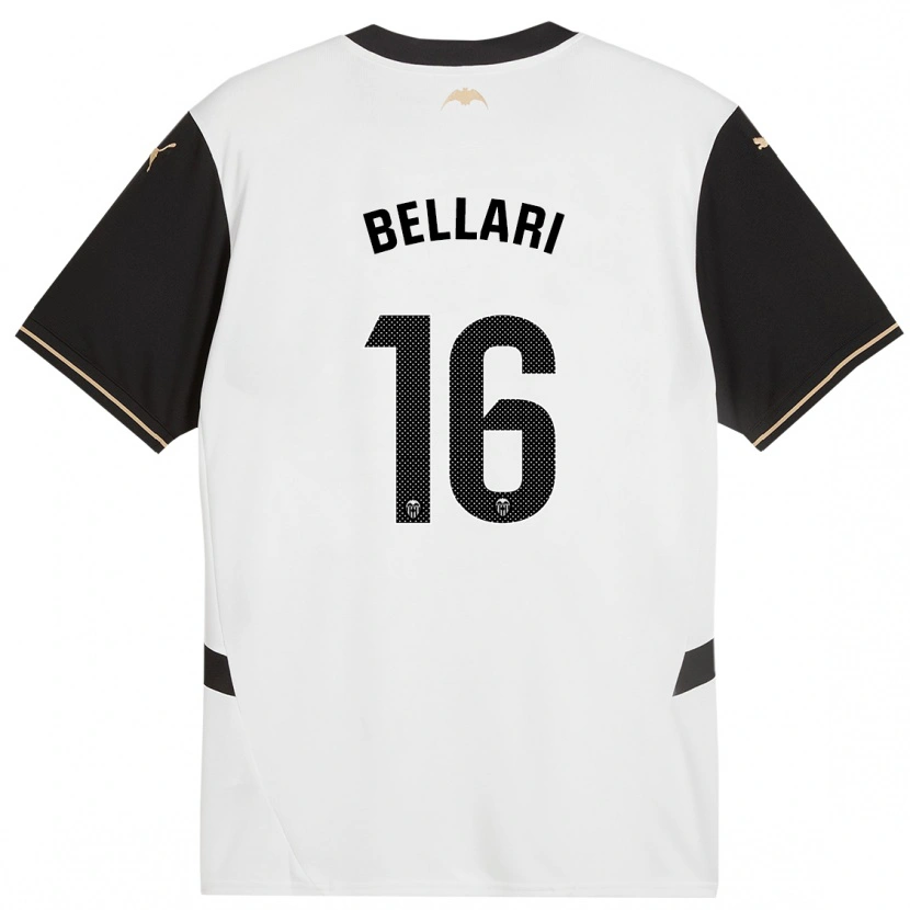 Danxen Uomo Maglia Hamza Bellari #16 Bianco Nero Kit Gara Home 2024/25 Maglietta