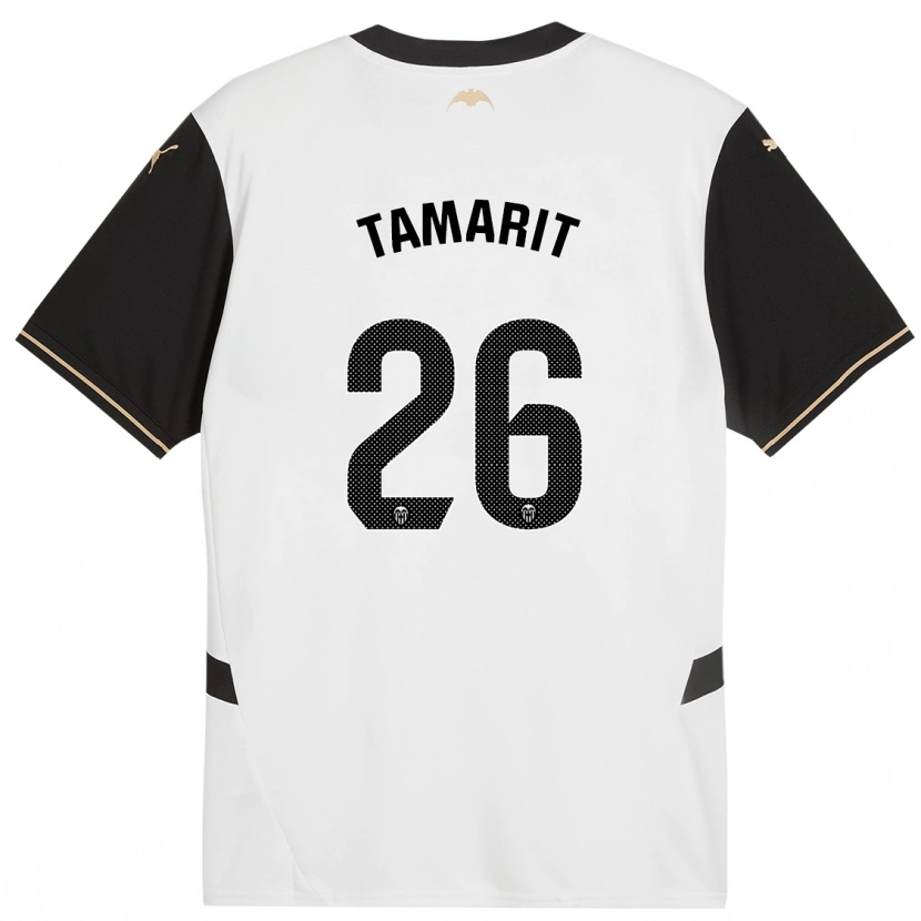 Danxen Uomo Maglia Sara Tamarit #26 Bianco Nero Kit Gara Home 2024/25 Maglietta