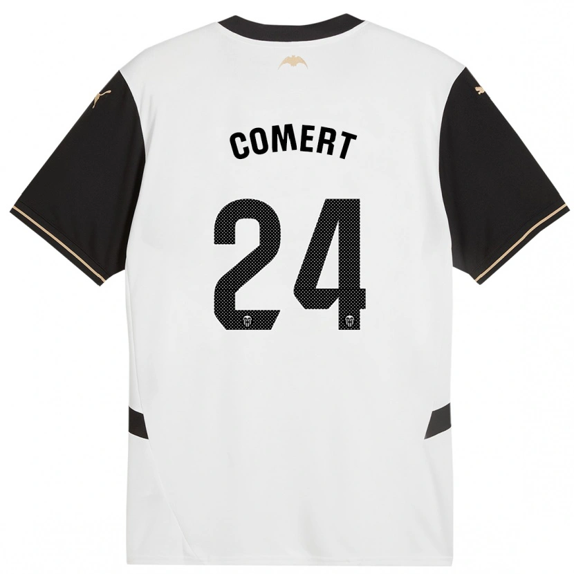 Danxen Uomo Maglia Eray Comert #24 Bianco Nero Kit Gara Home 2024/25 Maglietta