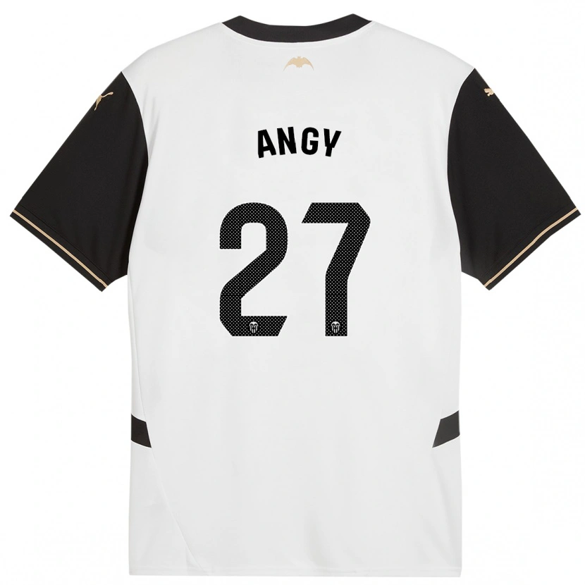 Danxen Uomo Maglia Angy #27 Bianco Nero Kit Gara Home 2024/25 Maglietta