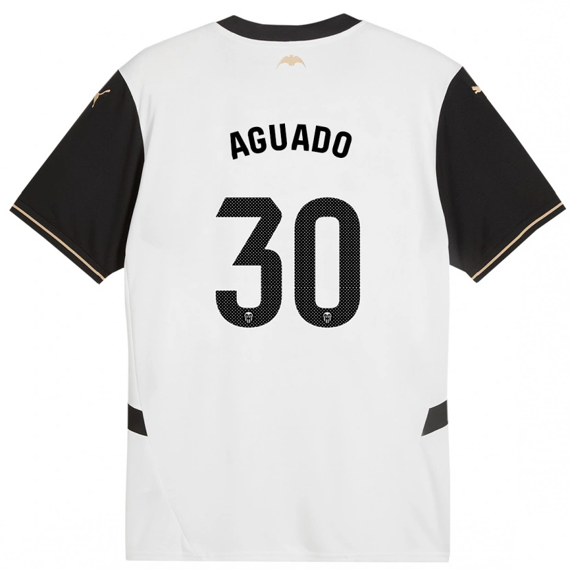 Danxen Uomo Maglia Julia Aguado #30 Bianco Nero Kit Gara Home 2024/25 Maglietta