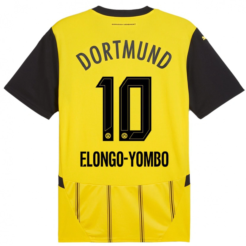 Danxen Uomo Maglia Rodney Elongo-Yombo #10 Giallo Nero Kit Gara Home 2024/25 Maglietta