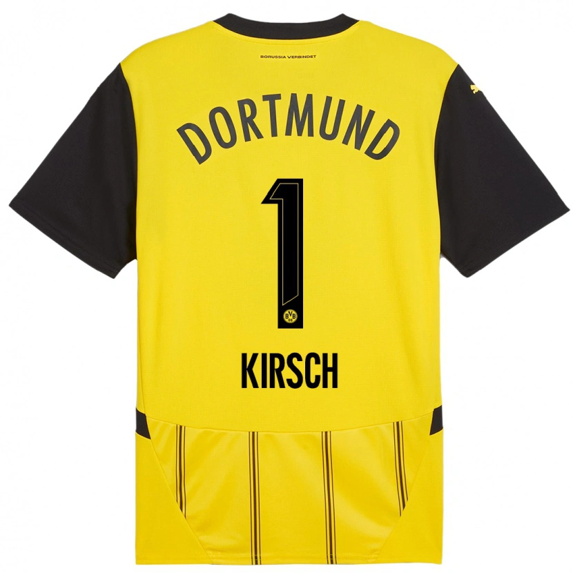 Danxen Uomo Maglia Marian Kirsch #1 Giallo Nero Kit Gara Home 2024/25 Maglietta