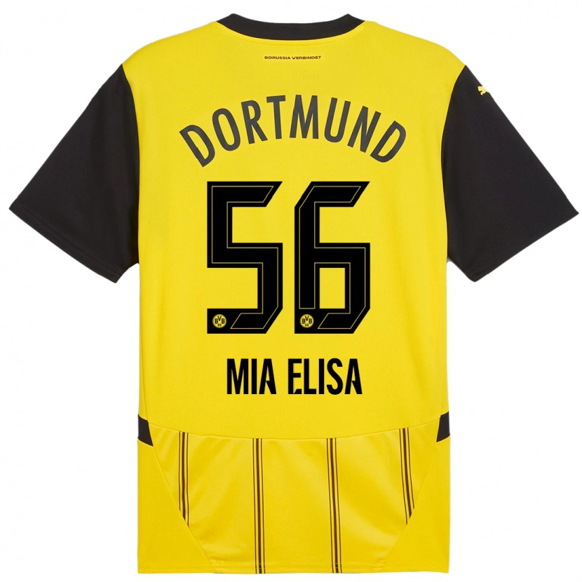Danxen Uomo Maglia Bomnuter Mia Elisa #56 Giallo Nero Kit Gara Home 2024/25 Maglietta