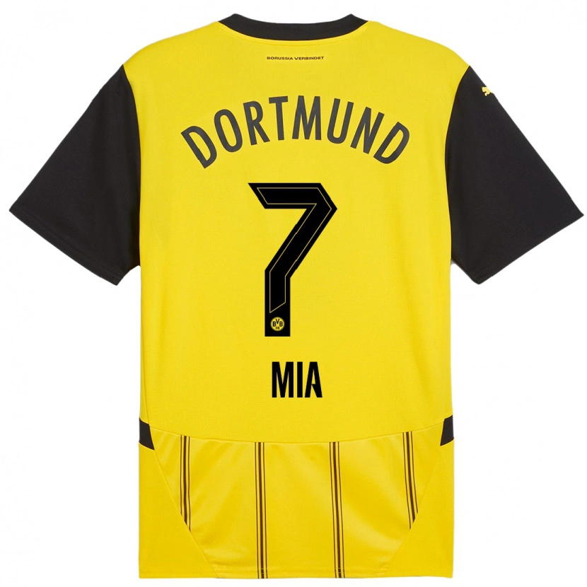 Danxen Uomo Maglia Zschocke Mia #7 Giallo Nero Kit Gara Home 2024/25 Maglietta