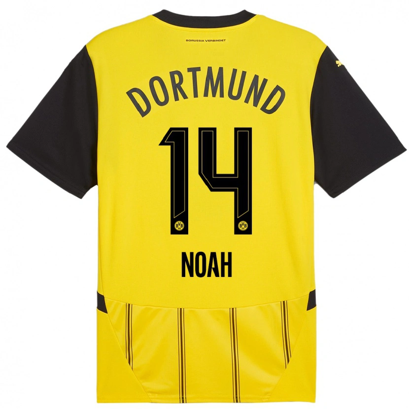 Danxen Uomo Maglia Colin Noah Kleine-Bekel #14 Giallo Nero Kit Gara Home 2024/25 Maglietta