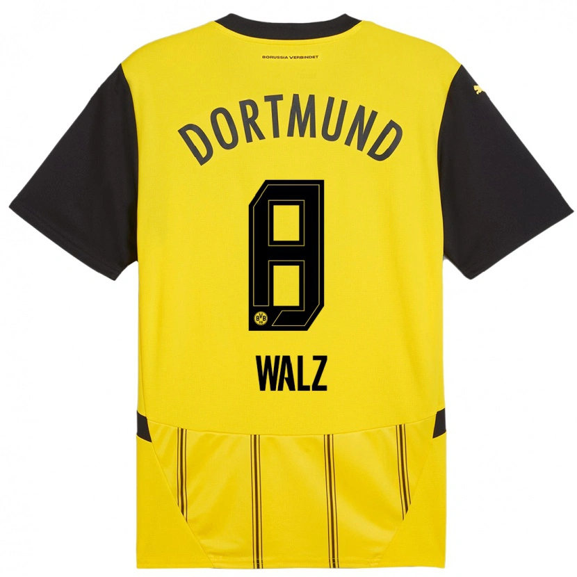 Danxen Uomo Maglia Vasco Walz #8 Giallo Nero Kit Gara Home 2024/25 Maglietta
