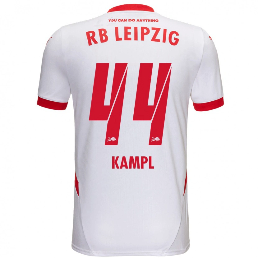 Danxen Uomo Maglia Kevin Kampl #44 Bianco Rosso Kit Gara Home 2024/25 Maglietta