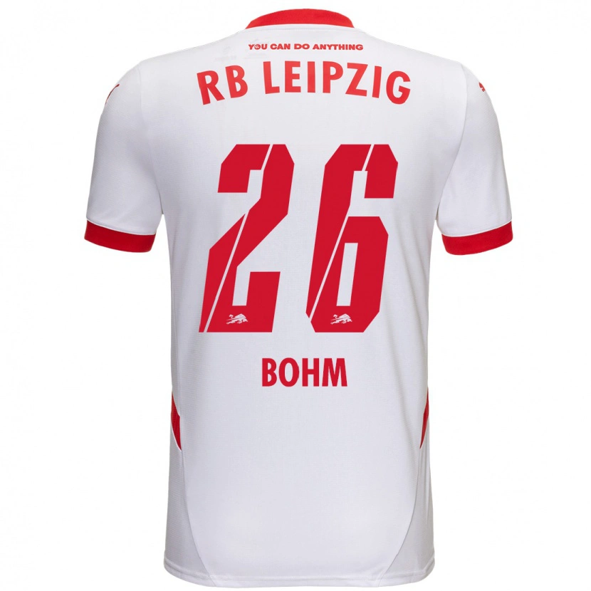 Danxen Uomo Maglia Pepe Böhm #26 Bianco Rosso Kit Gara Home 2024/25 Maglietta