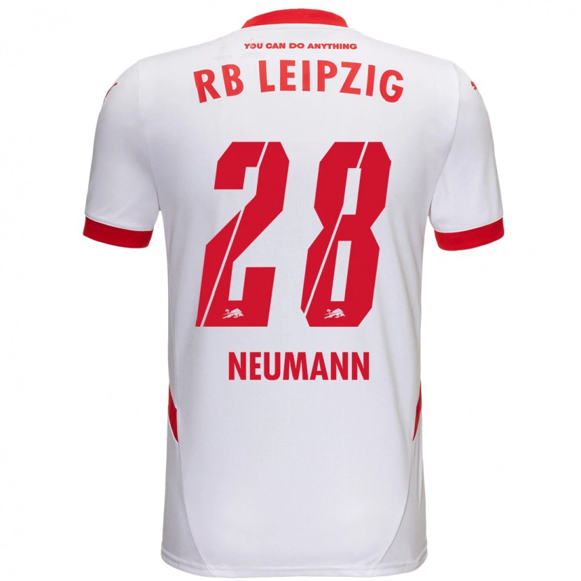 Danxen Uomo Maglia Cenny Neumann #28 Bianco Rosso Kit Gara Home 2024/25 Maglietta