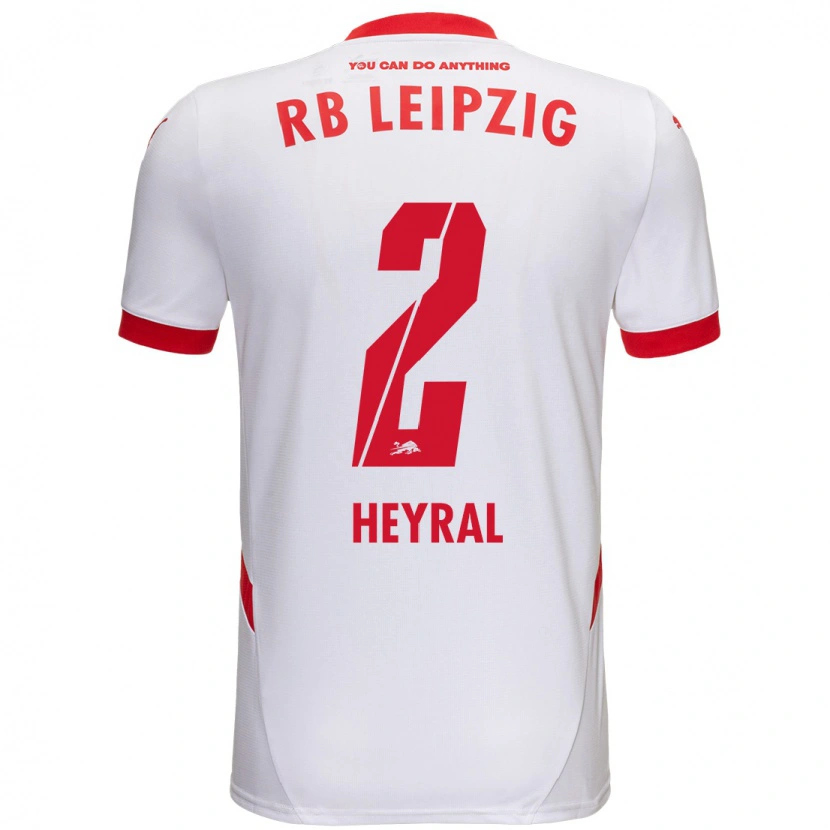 Danxen Uomo Maglia Neo Heyral #2 Bianco Rosso Kit Gara Home 2024/25 Maglietta