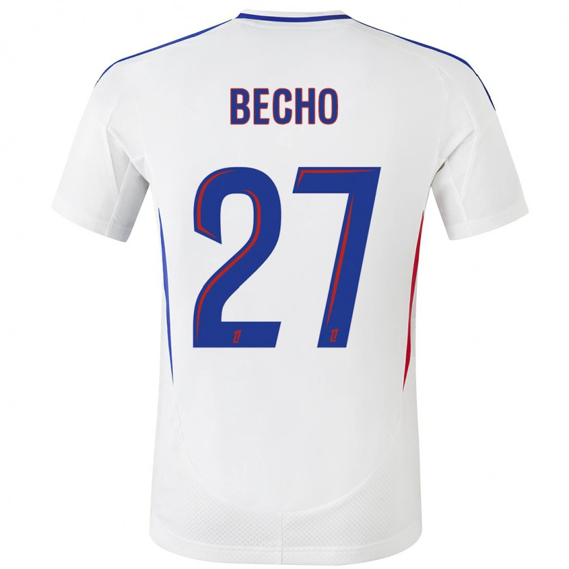 Danxen Uomo Maglia Vicki Bècho #27 Bianco Blu Kit Gara Home 2024/25 Maglietta