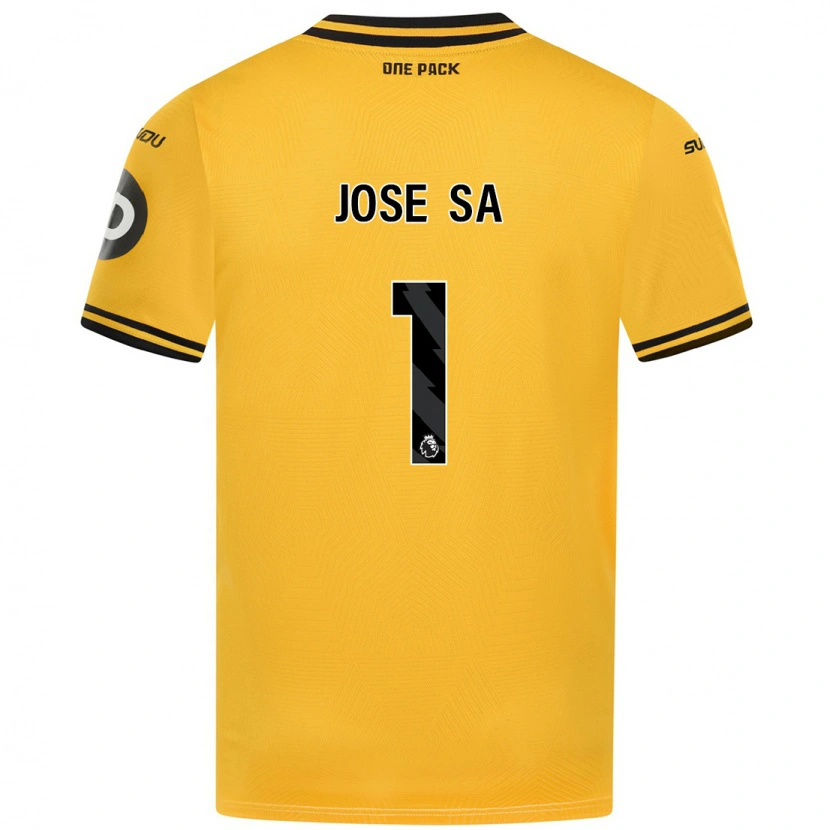 Danxen Uomo Maglia José Sá #1 Giallo Kit Gara Home 2024/25 Maglietta