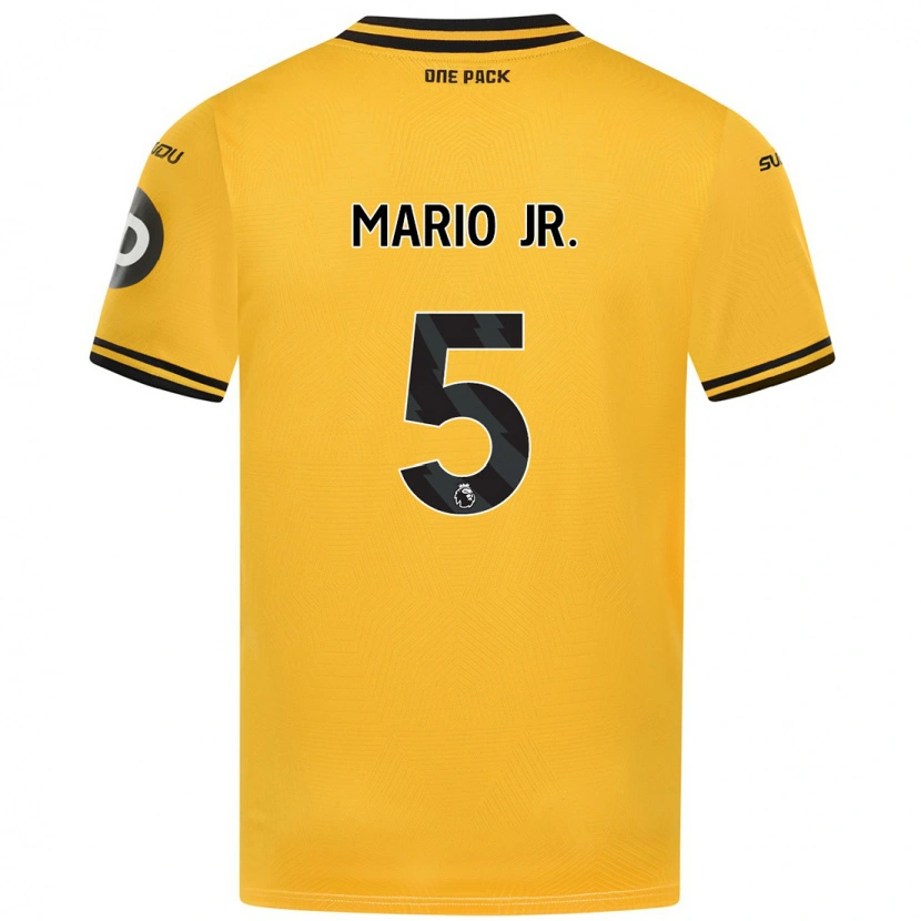 Danxen Uomo Maglia Mario Lemina #5 Giallo Kit Gara Home 2024/25 Maglietta