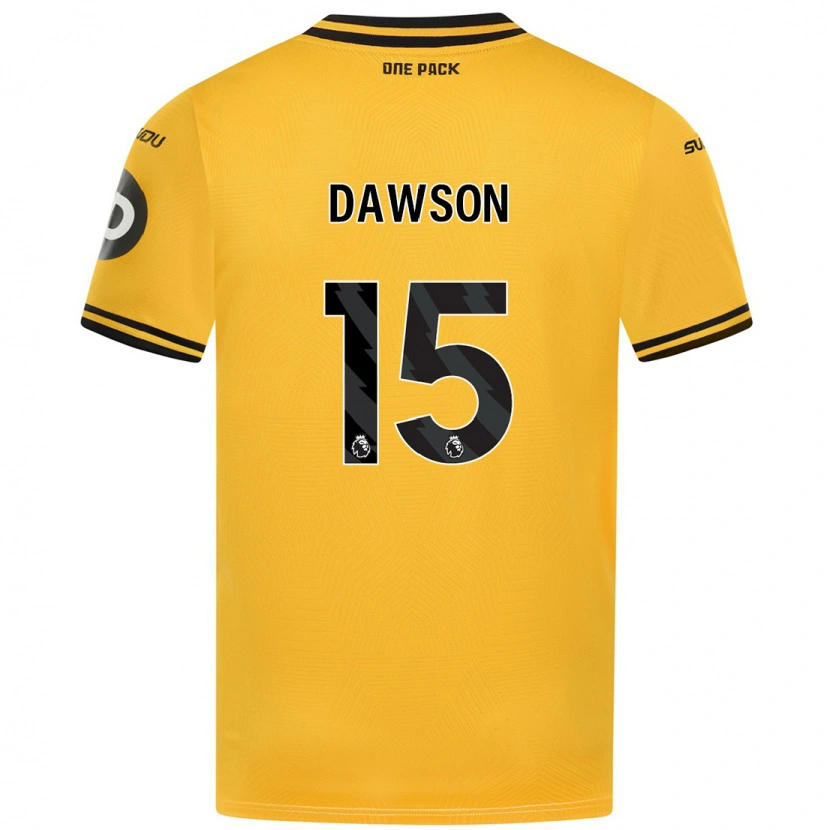 Danxen Uomo Maglia Craig Dawson #15 Giallo Kit Gara Home 2024/25 Maglietta