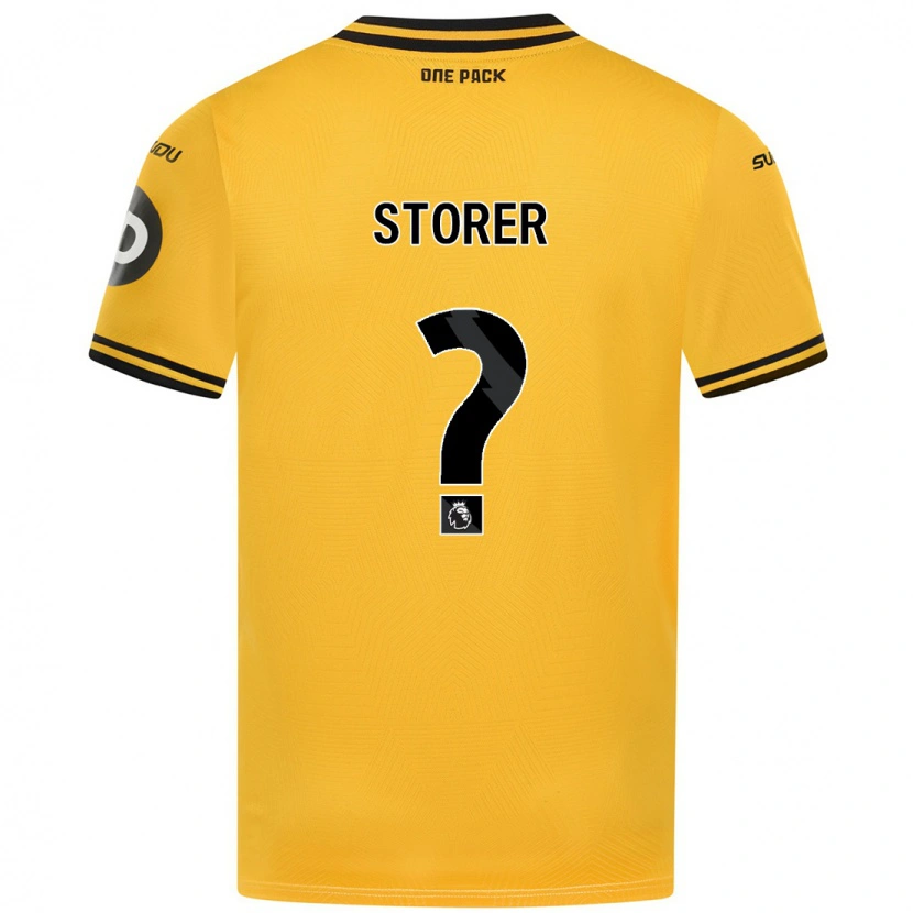 Danxen Uomo Maglia James Storer #0 Giallo Kit Gara Home 2024/25 Maglietta