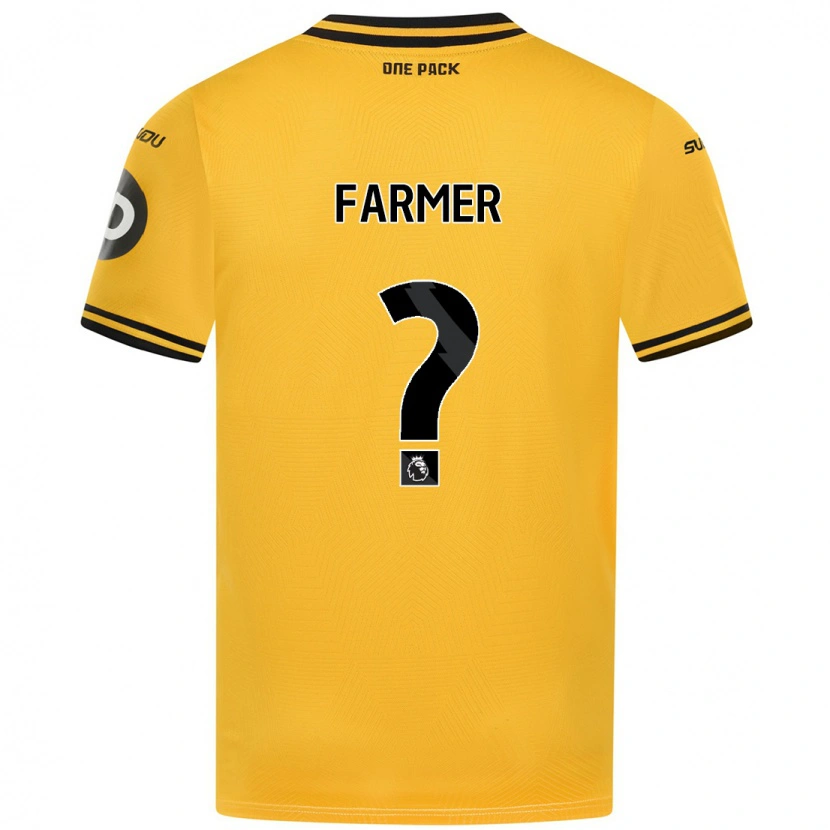 Danxen Uomo Maglia Owen Farmer #0 Giallo Kit Gara Home 2024/25 Maglietta